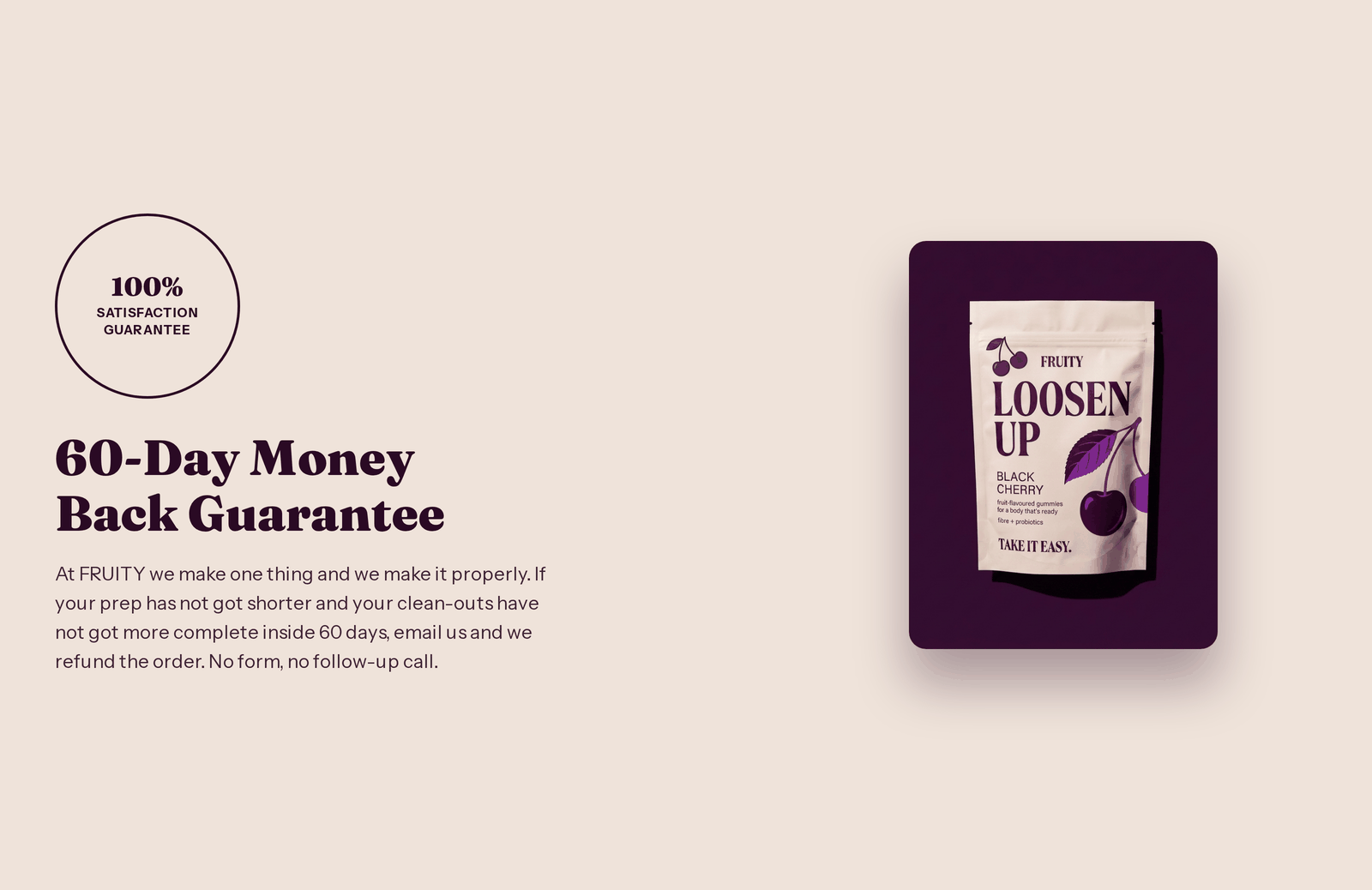 60-day money back guarantee